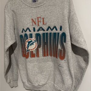 Vintage Miami Dolphins 1993 Logo 7 Crew Neck Sweatshirt MED